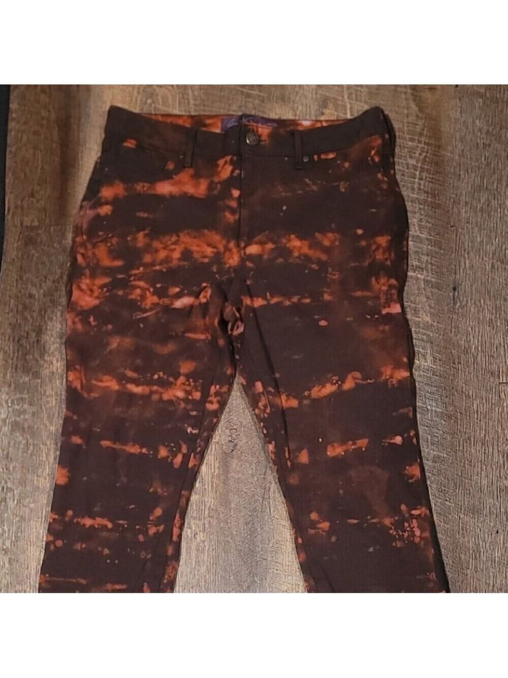 Gloria Vanderbilt Reverse Dye Distressed Pants Size 10